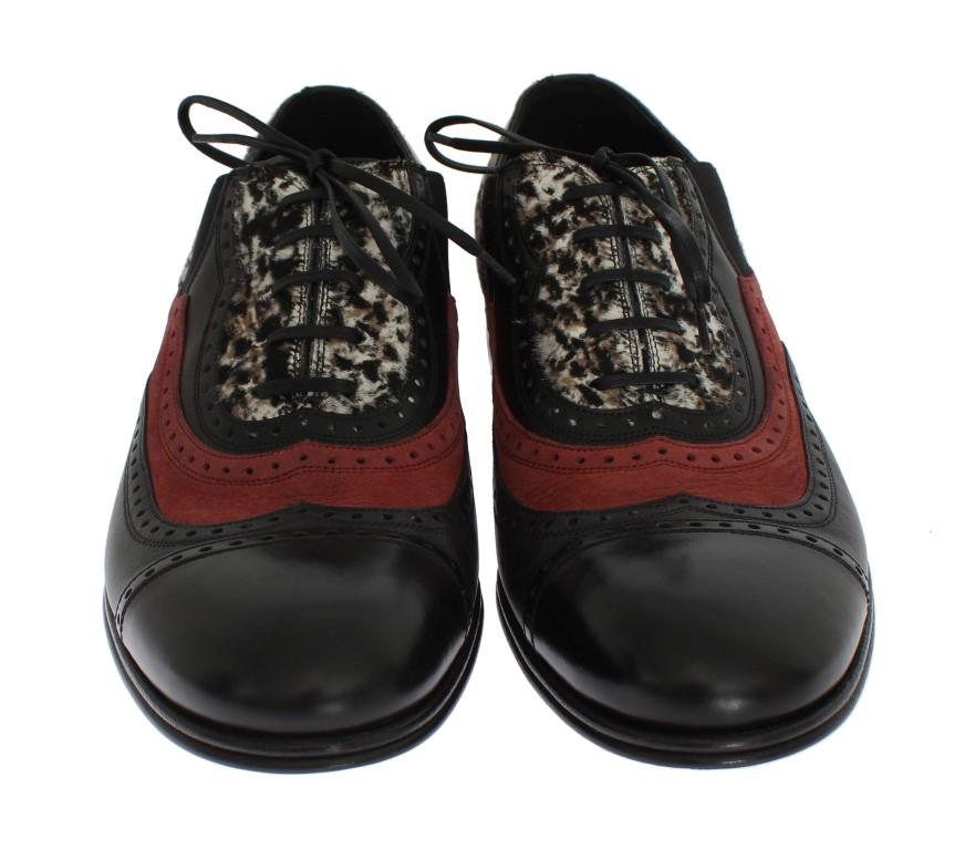Multicolor Leather Pony Hair Shoes