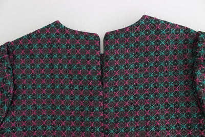 Multicolor Audrey short sleeve dress