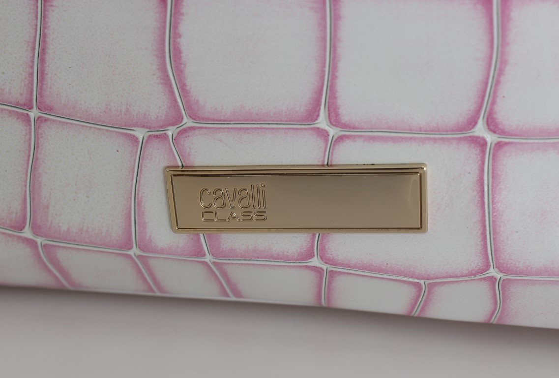 Pink Leather Shoulder Messenger Bag
