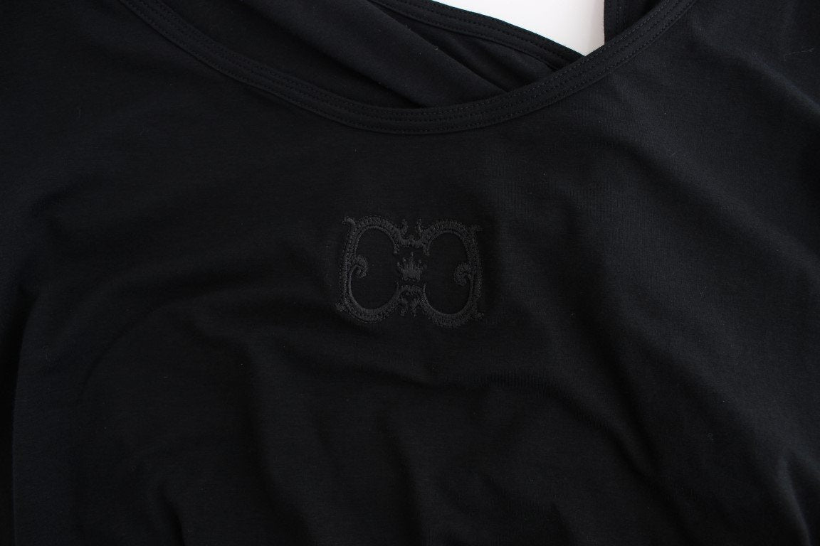 Black cotton tank top