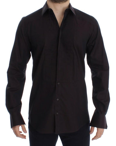 Purple GOLD Slim Fit Tuxedo Dress Shirt