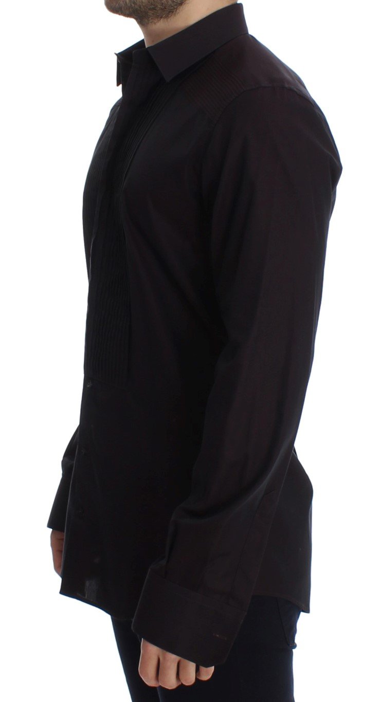 Purple GOLD Slim Fit Tuxedo Dress Shirt