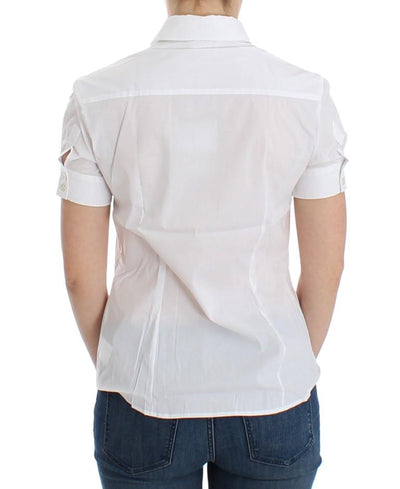 White cotton shirt top