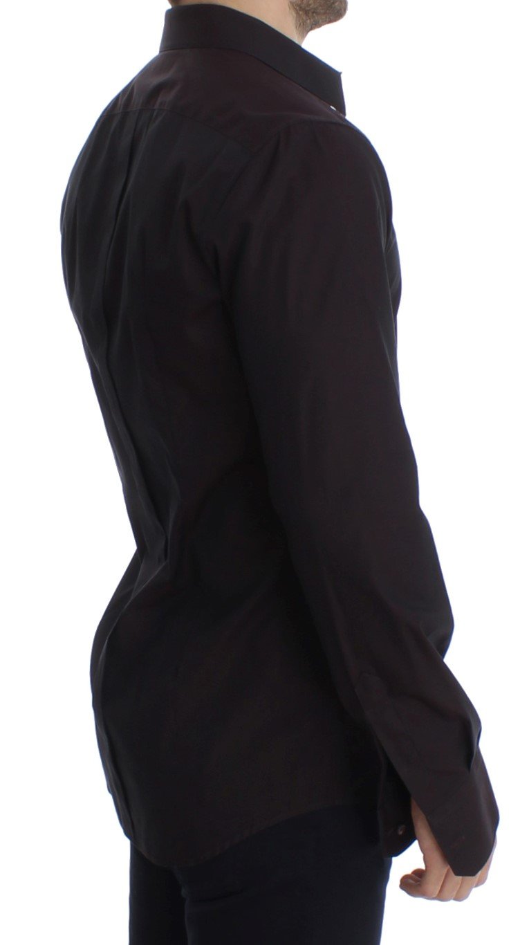 Purple GOLD Slim Fit Tuxedo Dress Shirt