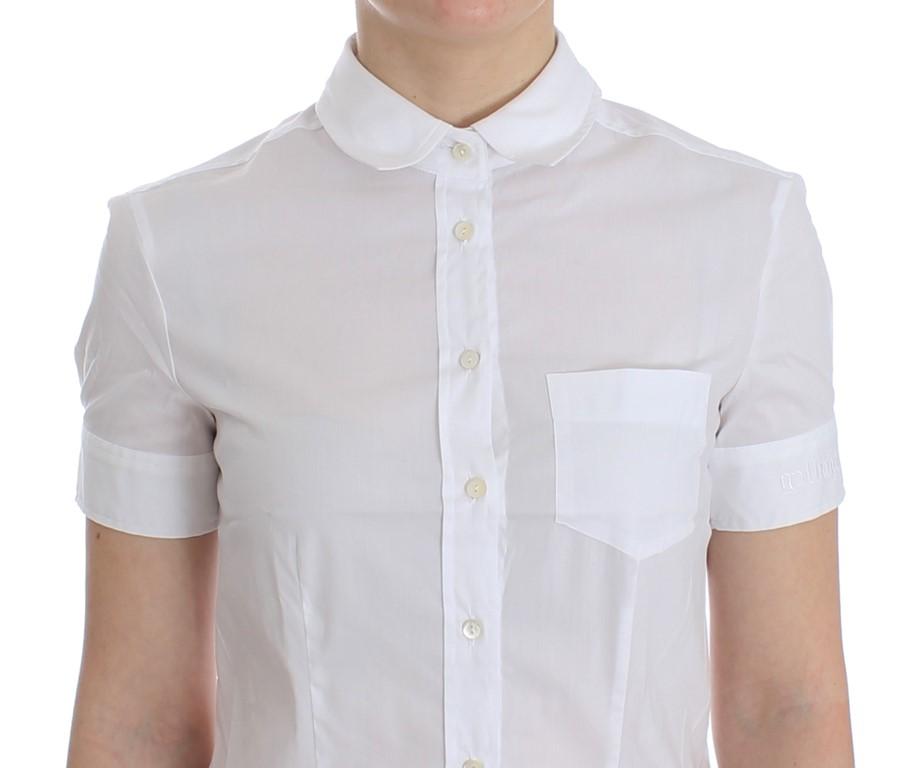 White cotton shirt top