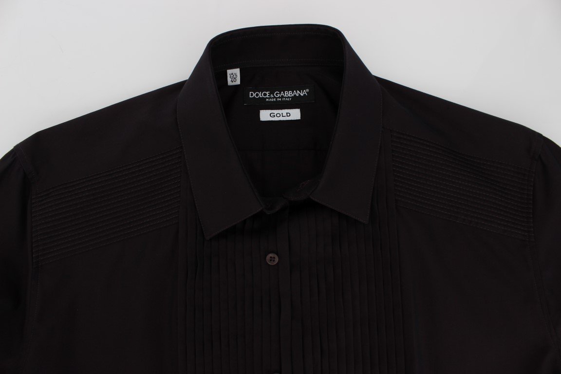 Purple GOLD Slim Fit Tuxedo Dress Shirt
