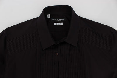 Purple GOLD Slim Fit Tuxedo Dress Shirt
