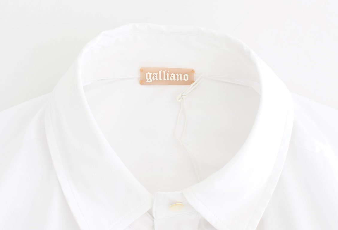 White cotton shirt top