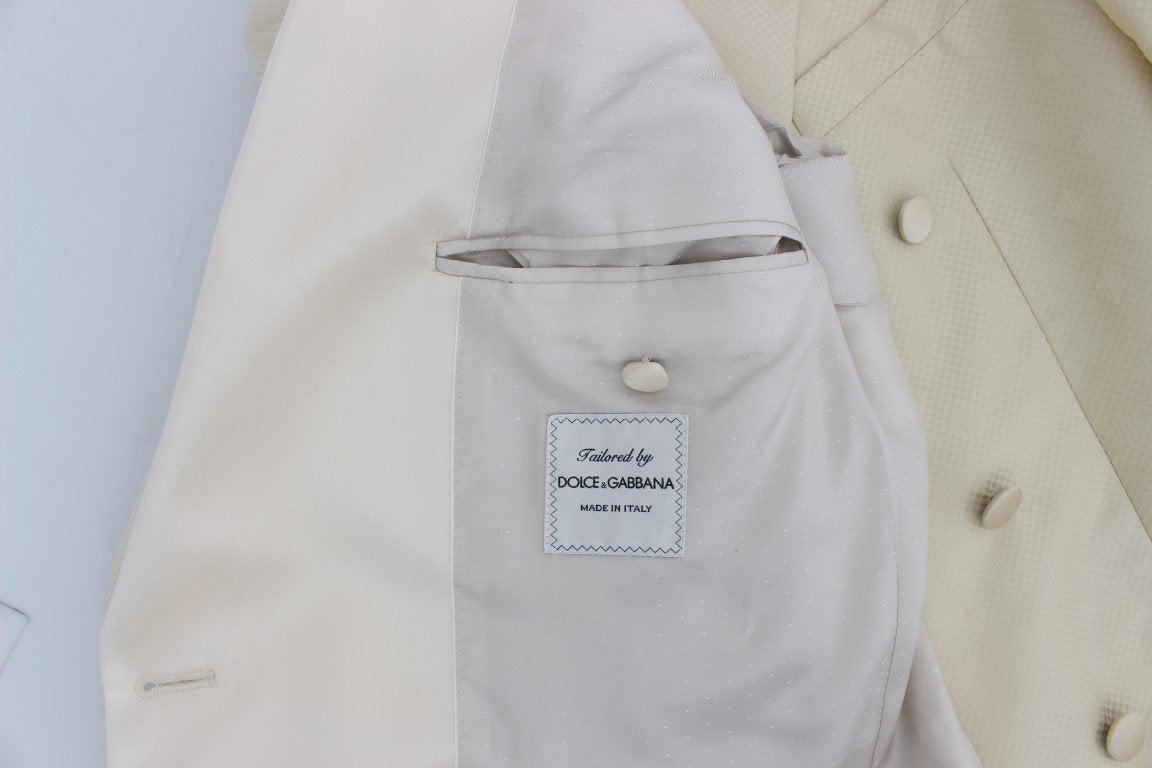 White Double Breasted 3 Piece Suit