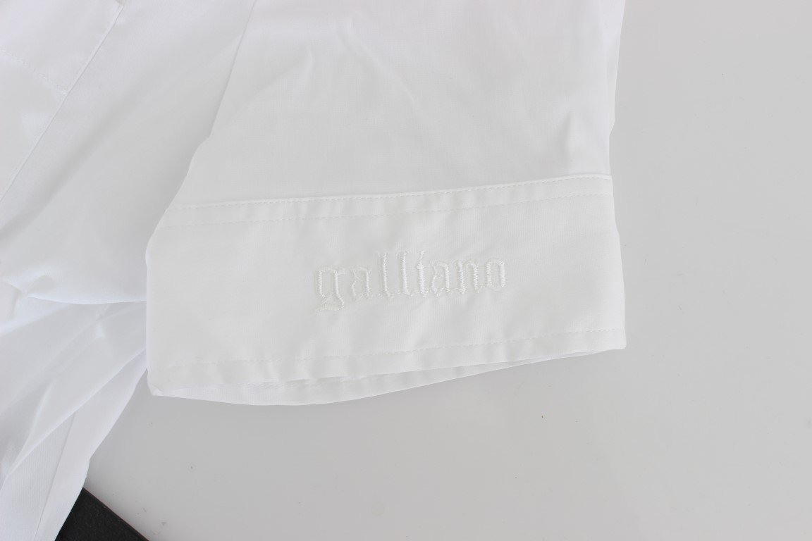 White cotton shirt top