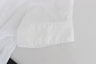 White cotton shirt top