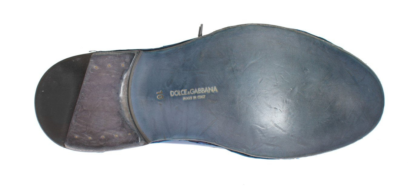 Blue Leather Dress Formal Shoes