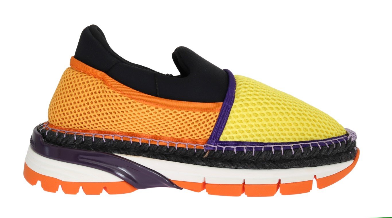 Orange Yellow Espadrilles Sneakers