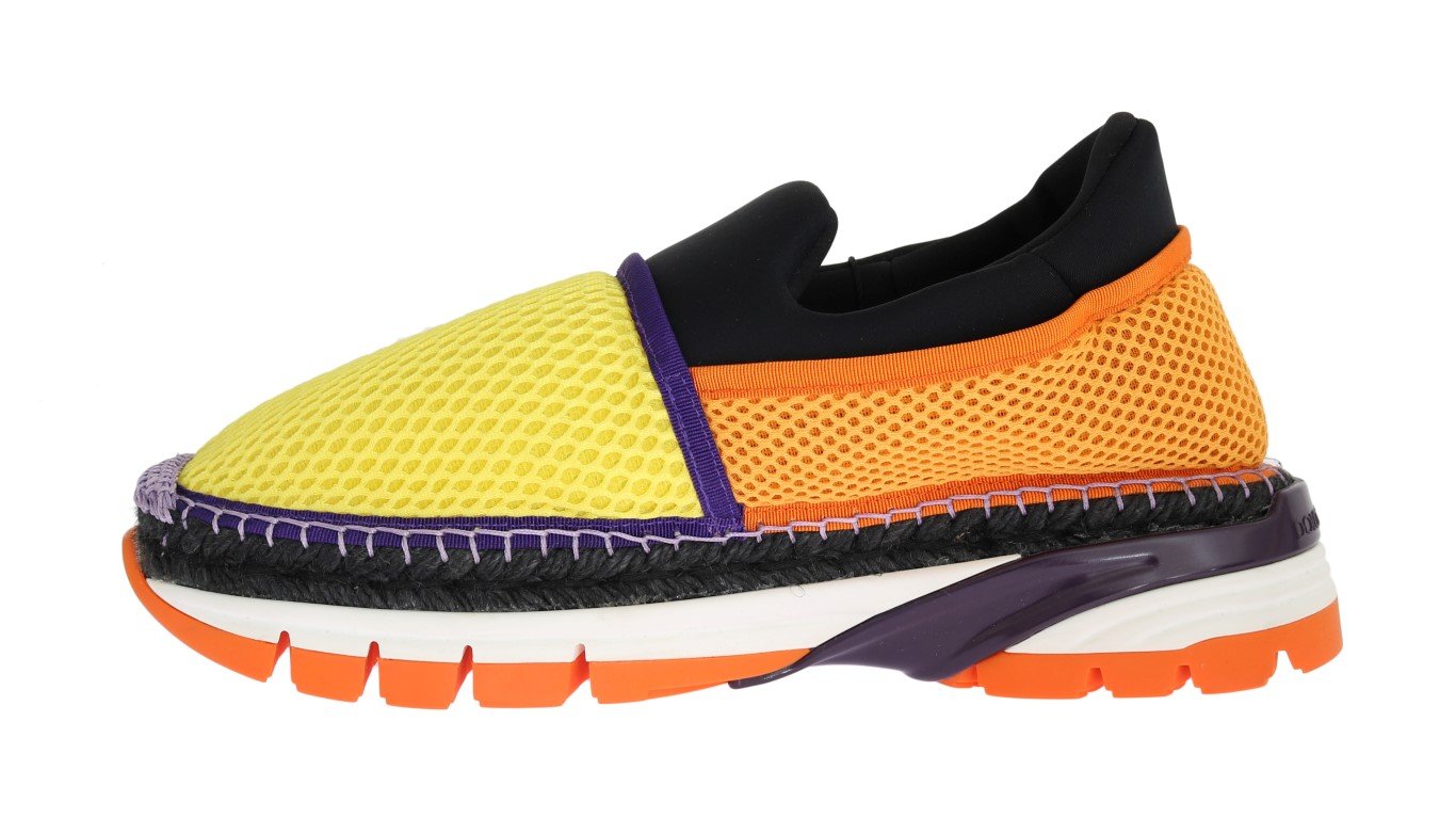 Orange Yellow Espadrilles Sneakers
