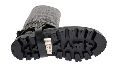Black White Chevron Rubber Boots