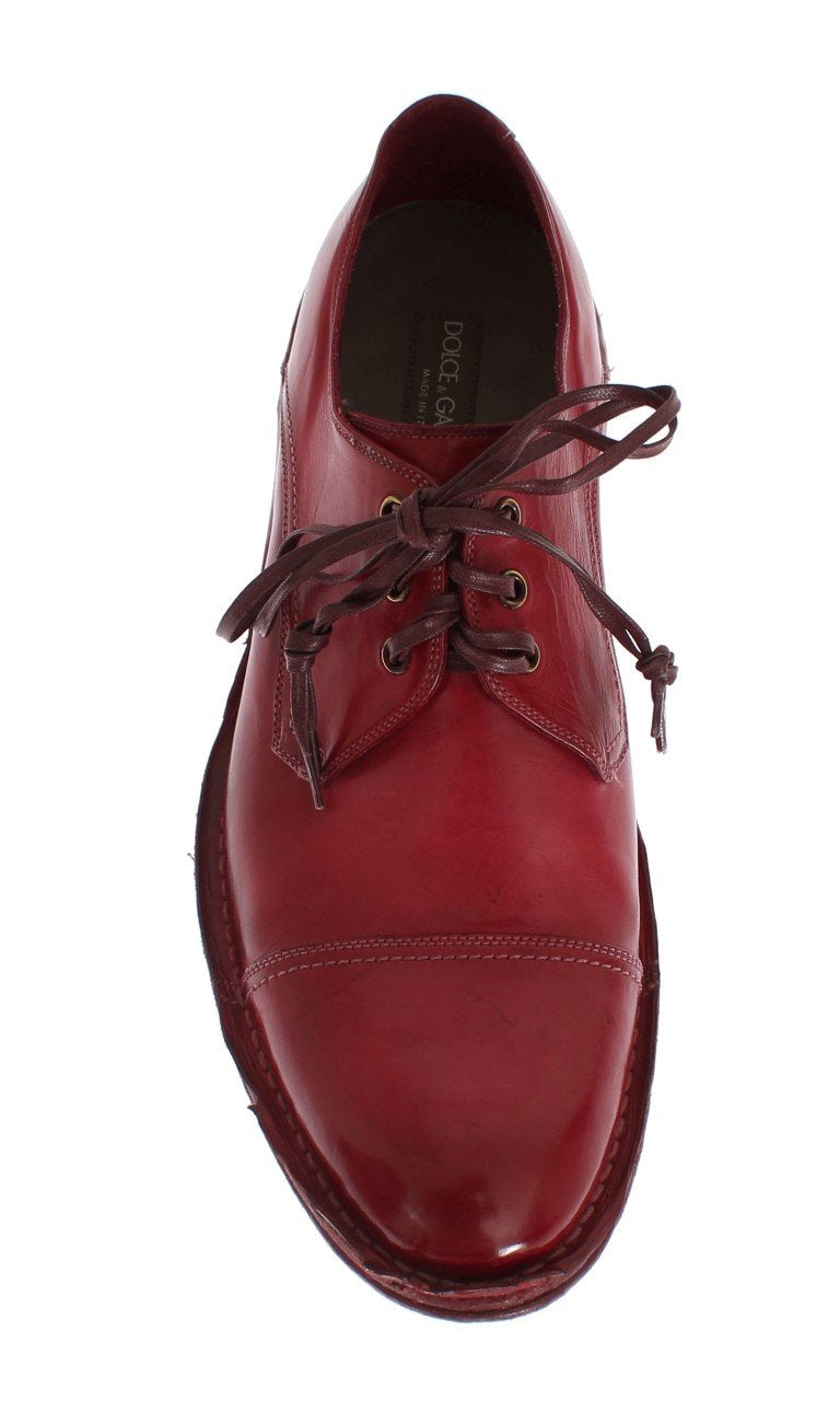 Red Leather Dress Formal Shoes