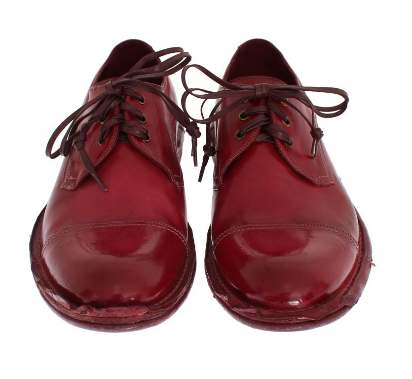 Red Leather Dress Formal Shoes