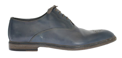 Blue Leather Dress Formal Shoes