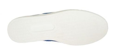 Blue Strass Canvas Logo Sneakers