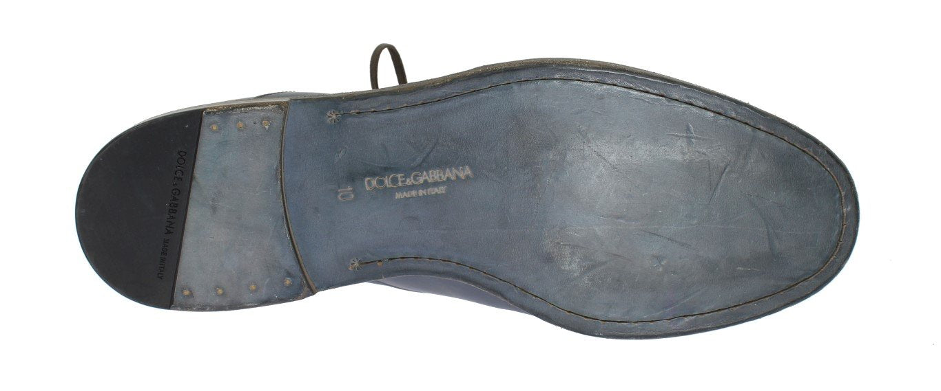 Blue Leather Dress Formal Shoes