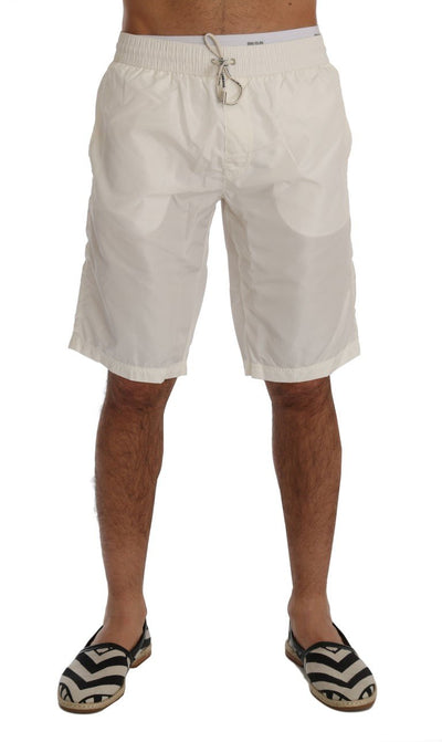 White Beachwear Swimshorts Shorts