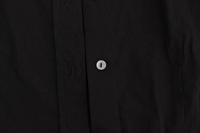Black cotton shirt top