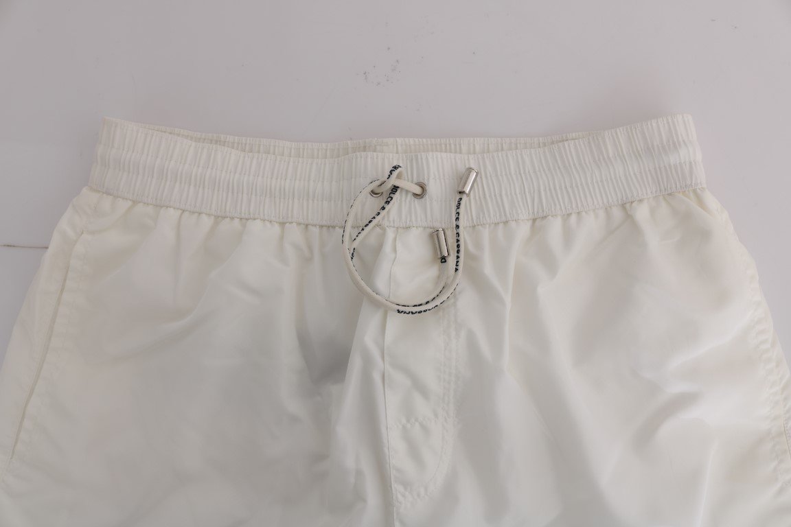 White Beachwear Swimshorts Shorts