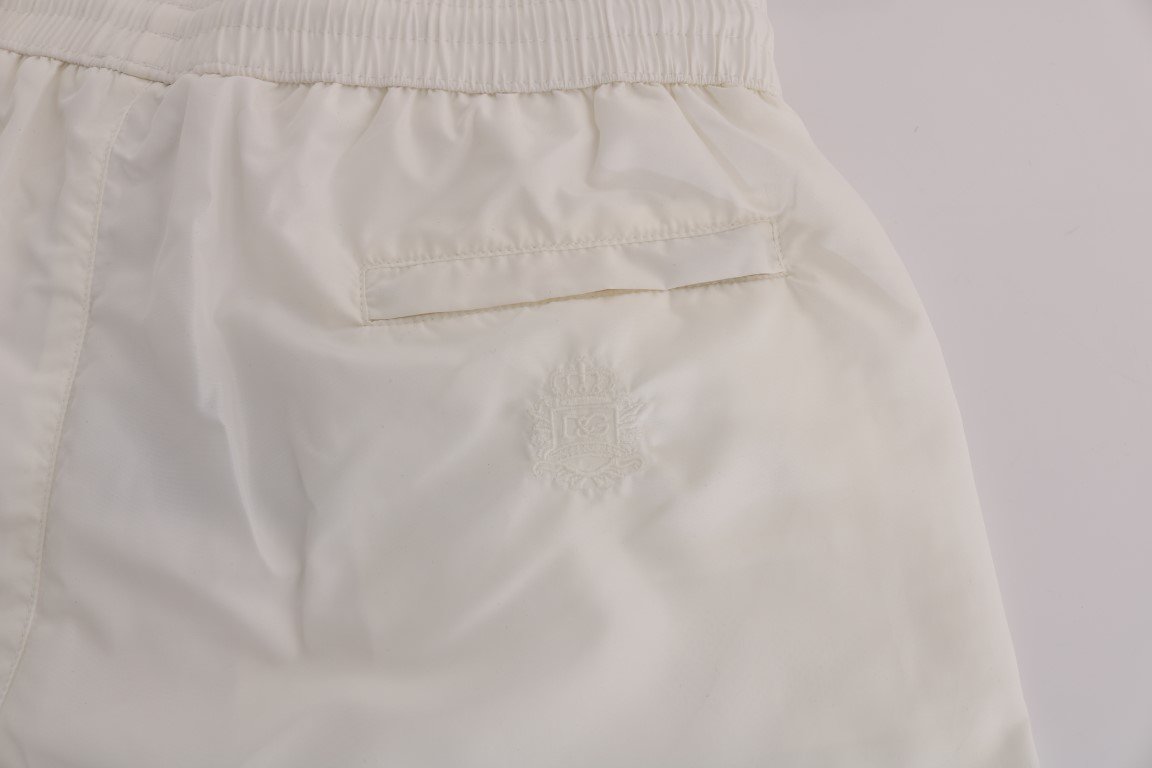 White Beachwear Swimshorts Shorts