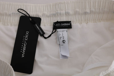 White Beachwear Swimshorts Shorts