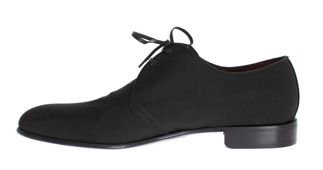 Black Silk Formal Shoes