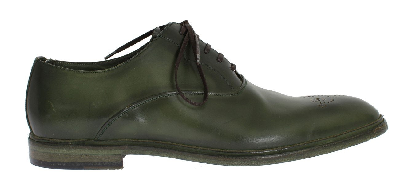 Green Leather Dress Formal Shoes
