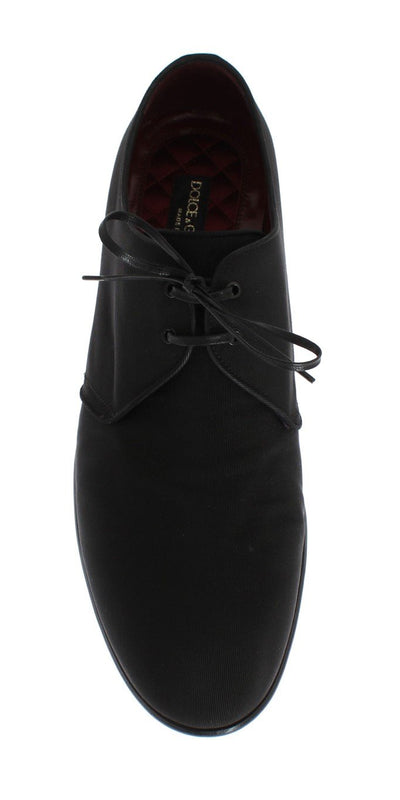 Black Silk Formal Shoes