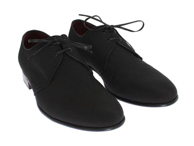 Black Silk Formal Shoes