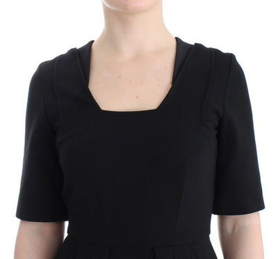 Black short sleeve venus dress