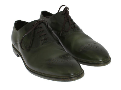 Green Leather Dress Formal Shoes