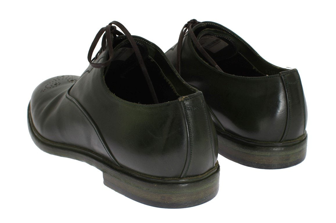 Green Leather Dress Formal Shoes