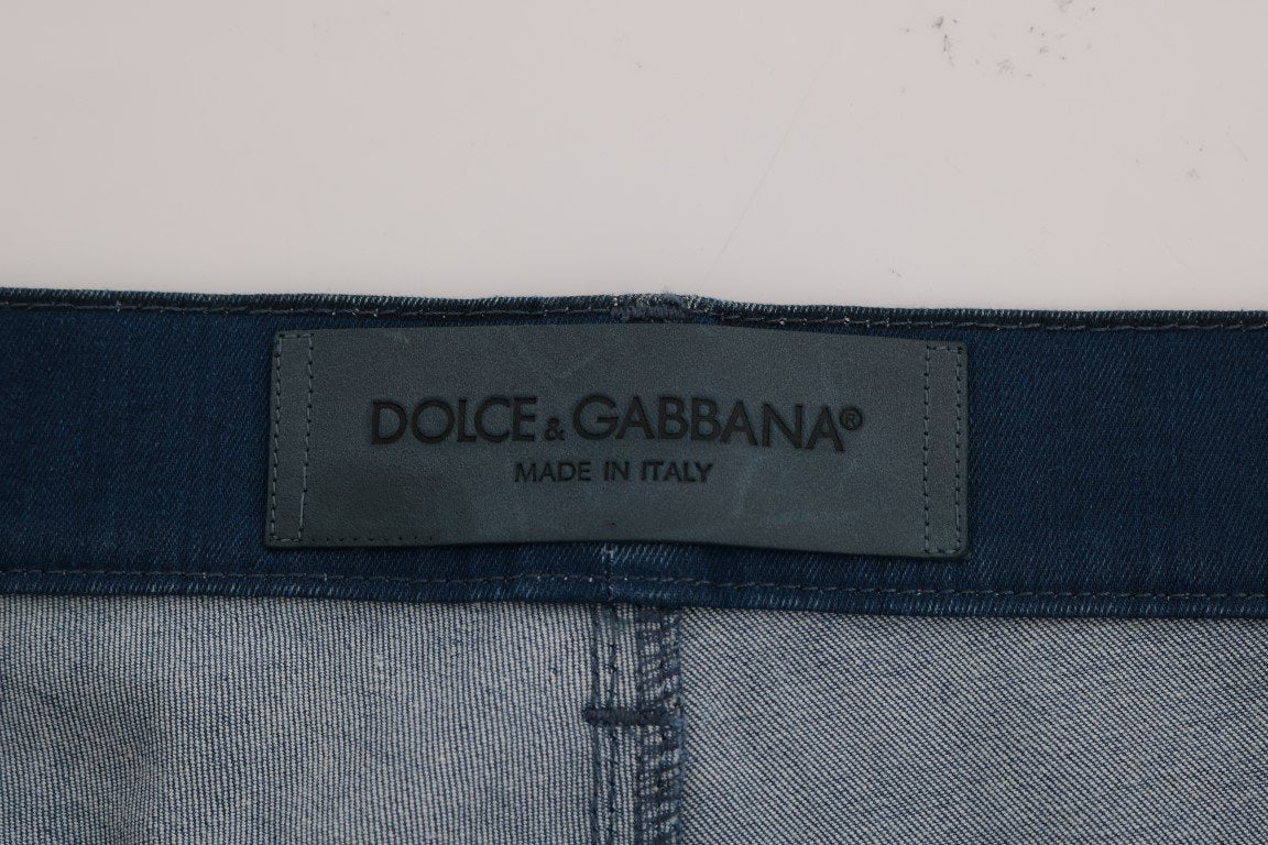 Blue Striped 14 STRETCH Slim Fit Cotton Jeans