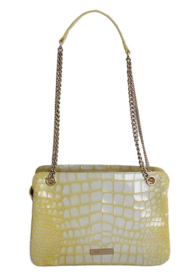 Yellow Leather Hand Shoulder Messenger Bag