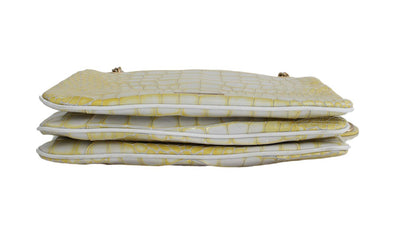 Yellow Leather Hand Shoulder Messenger Bag