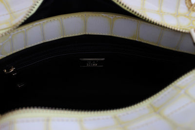 Yellow Leather Hand Shoulder Messenger Bag