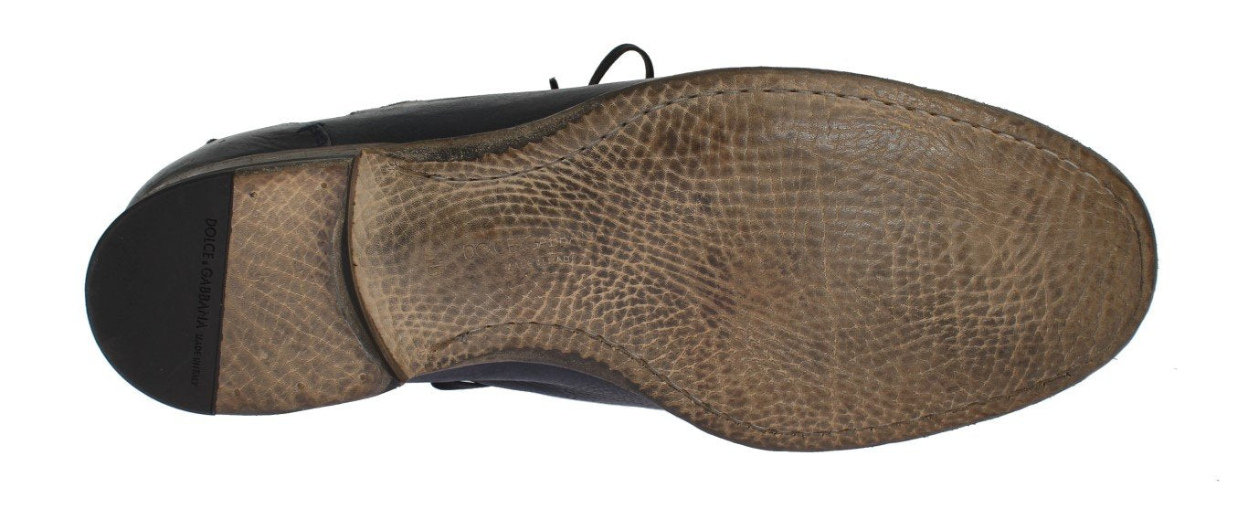 Blue Leather Dress Formal Shoes