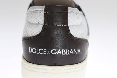 Beige White Linen Iguana Sneakers