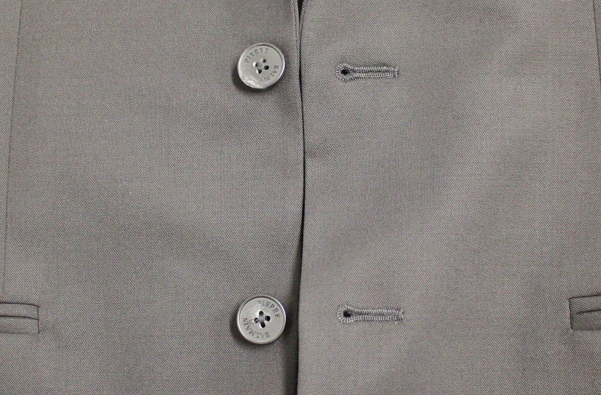 Black two button blazer with Vest