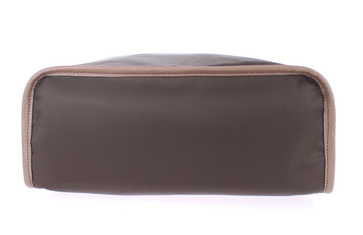 Brown nylon tote bag