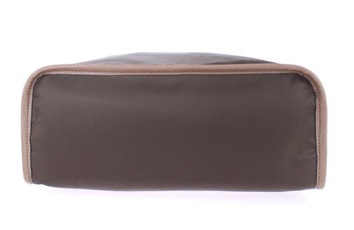 Brown nylon tote bag