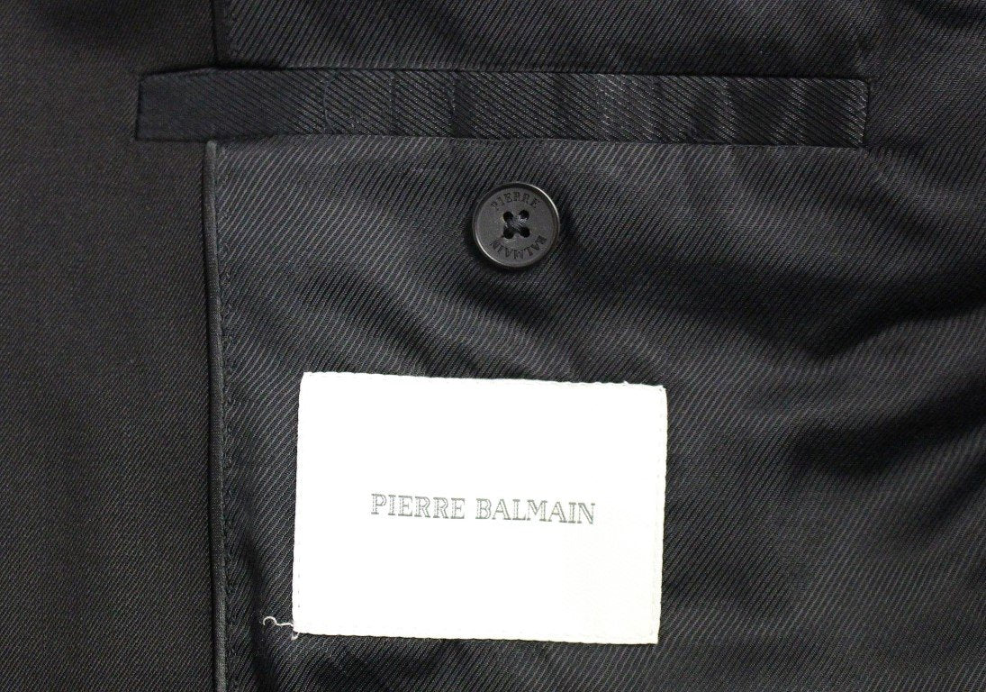 Black two button blazer with Vest