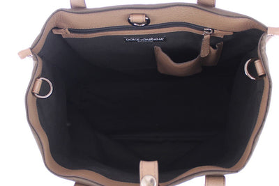 Brown nylon tote bag