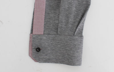 Red Gray GOLD Slim Fit Casual Mens Shirt