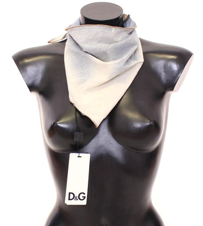 Blue Pattern Cotton Scarf