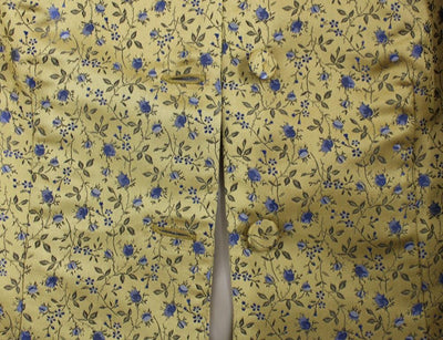 Silk Short Jacquard Floral Blazer Jacket